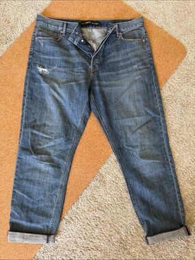 Express Vintage Skinny Ankle High Waist button fly Medium wash jeans Size 12
